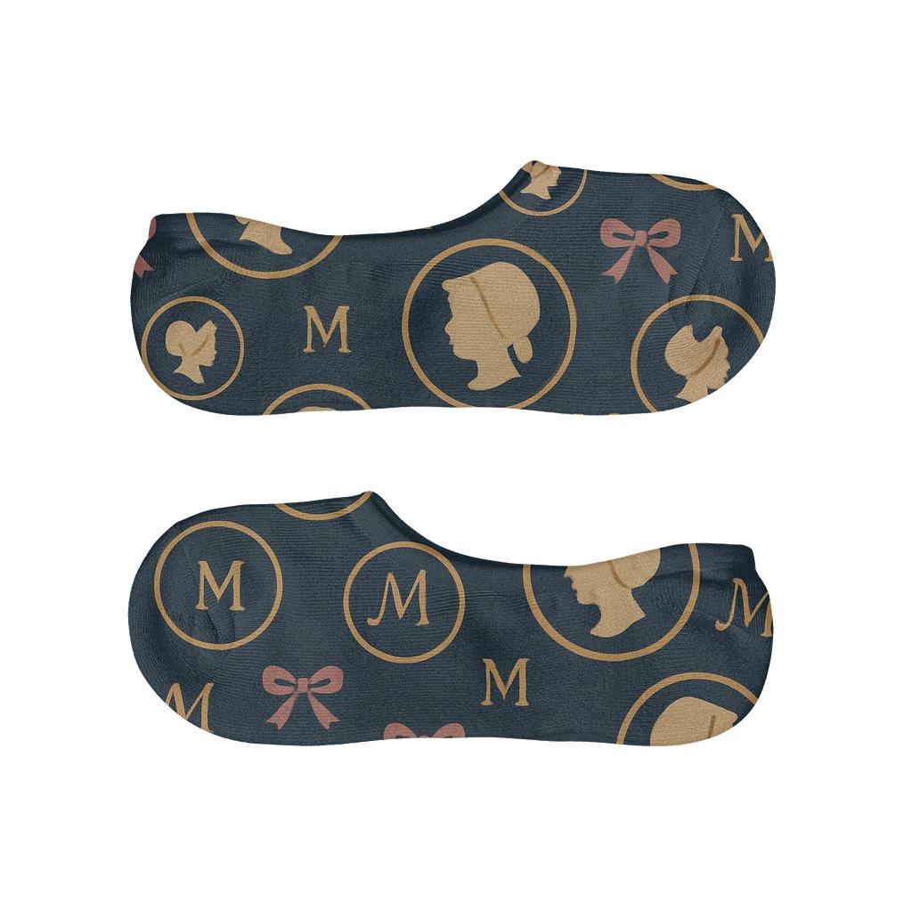 Vintage Portrait Study Pattern Mary comfortable low-cut socks
