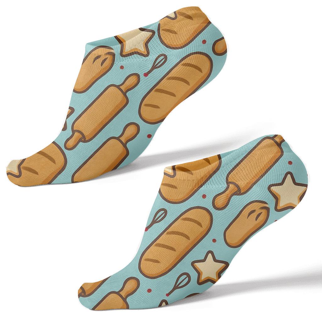 Rolling Pin Parade With Baker Charm trendy patterned ankle socks
