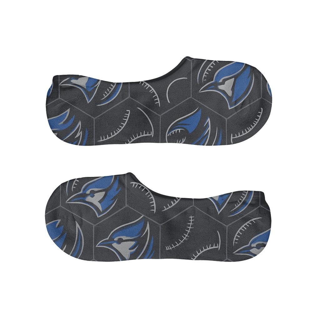 Stadium Lattice Blue Jays Pattern Field low cut no-show socks