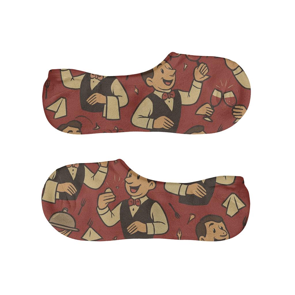 Waiter Tray Juggle Tessellation personalized invisible socks