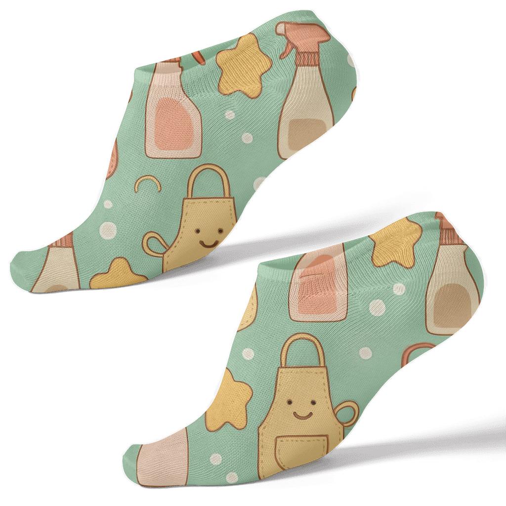 Apron Parade Pattern, Housekeeper Edition comfortable cotton ankle socks