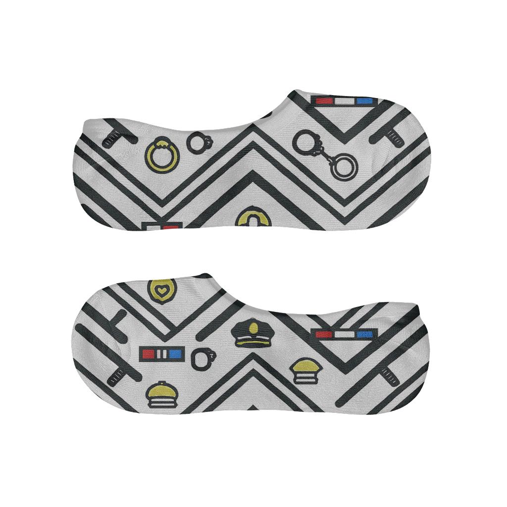 Ceremonial Chevron Bands With Police Officer Insignia trendy no-show sock styles