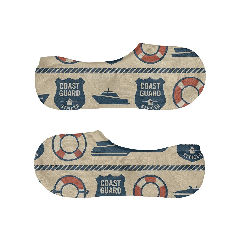 Nautical Rope Bands With Coast Guard Officer Emblems trendy no-show sock styles