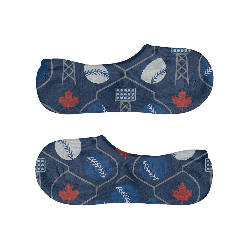 Blue Jays Stadium Light Lattice Pattern comfortable low-cut socks