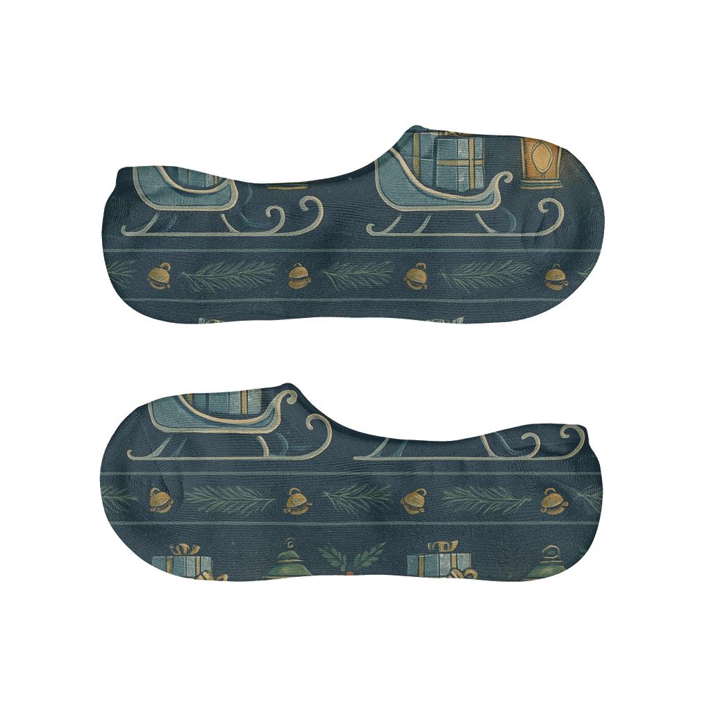Lantern Lit Parade Sleigh Pattern Bands comfortable low-cut socks
