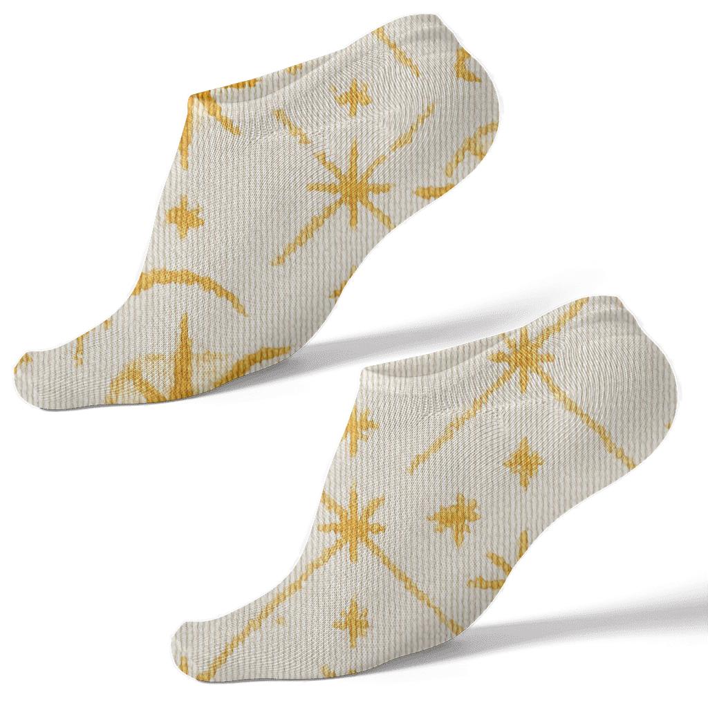 Knitted Star Of Bethlehem Lattice trendy patterned ankle socks