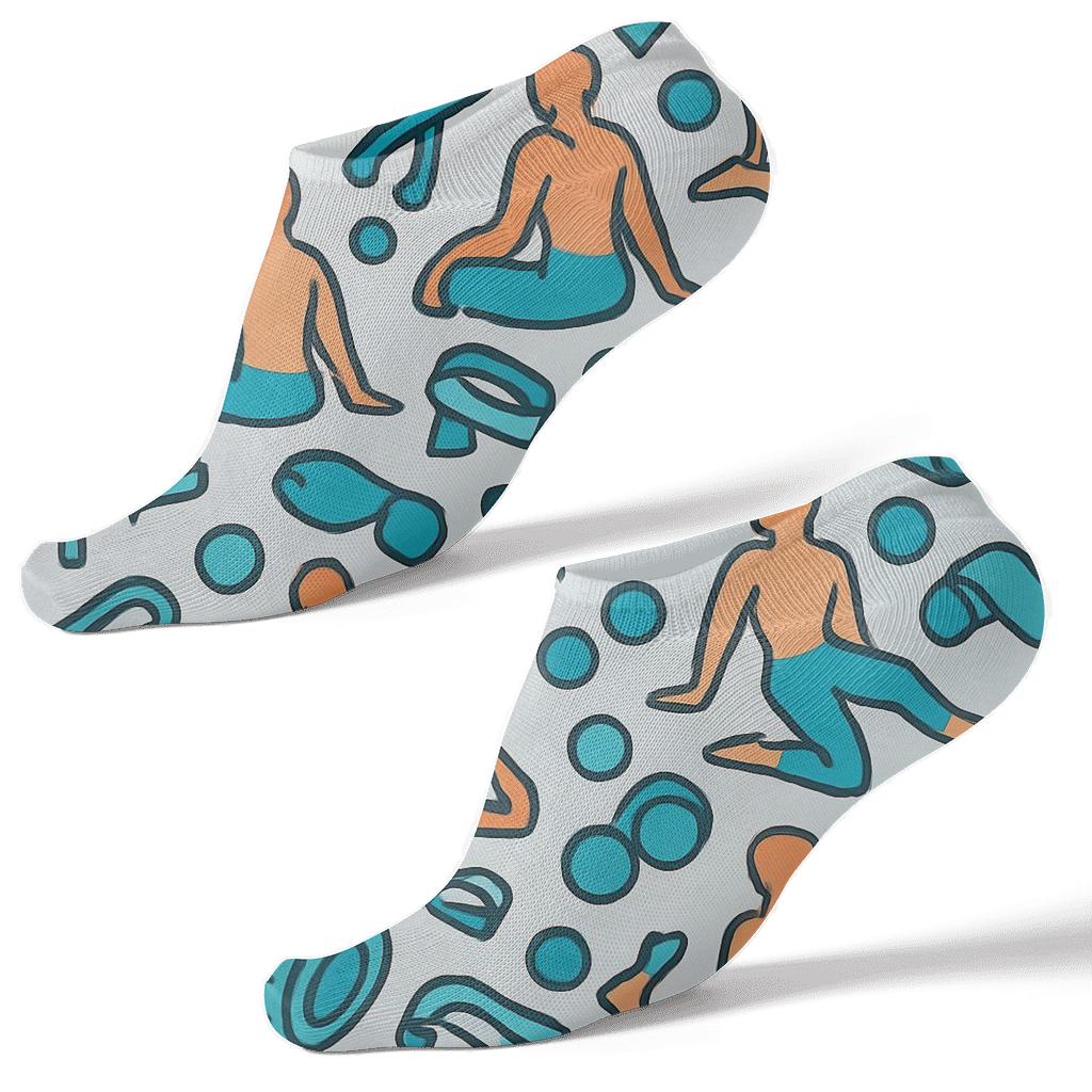 Physical Therapist Therapy Tool Tessellation custom ankle socks