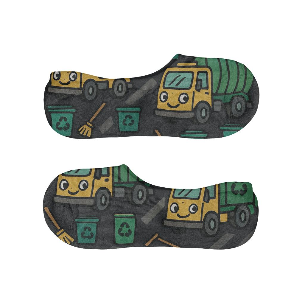 Garbage Truck Garland For The Garbage Collector comfortable low-cut socks