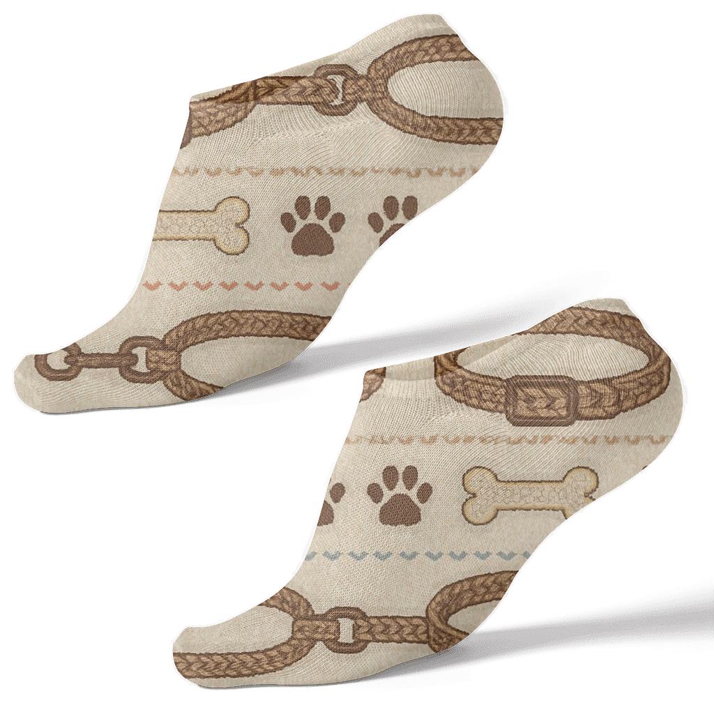 Knitted Illusion Dog Leash Bands soft everyday ankle socks