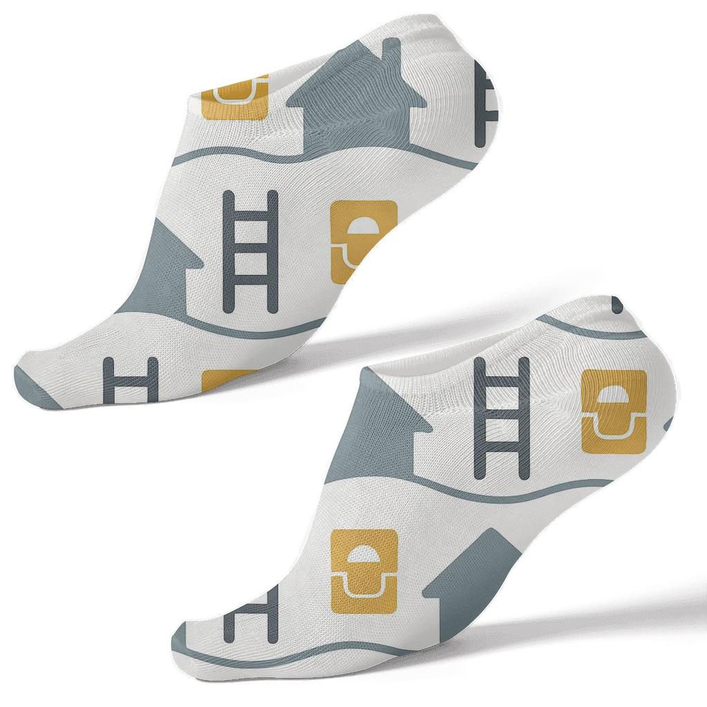 Tool Band Pattern For Roofer custom ankle socks