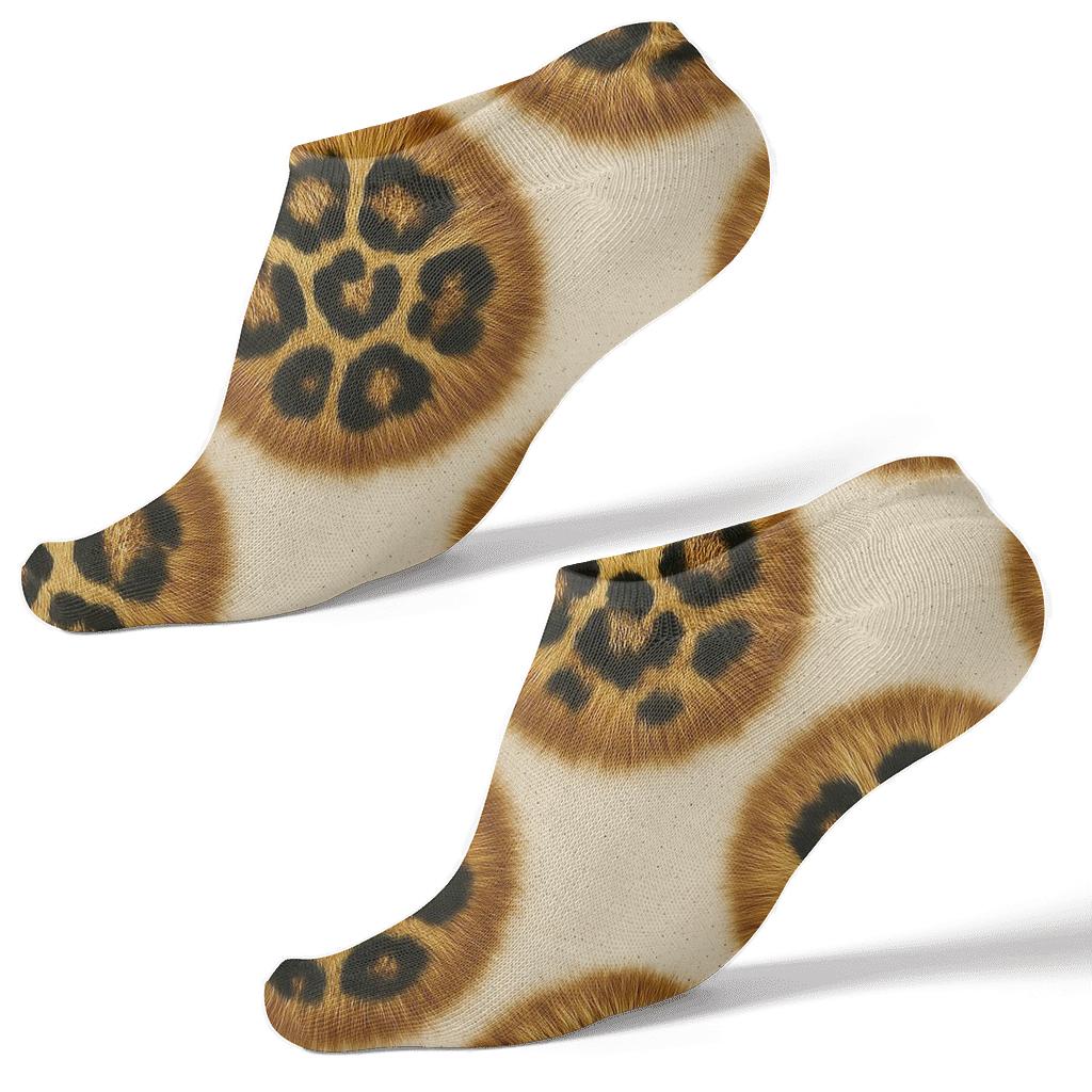 Blush Gold Rosette Medallions On Ivory Satin Ground unique graphic ankle socks