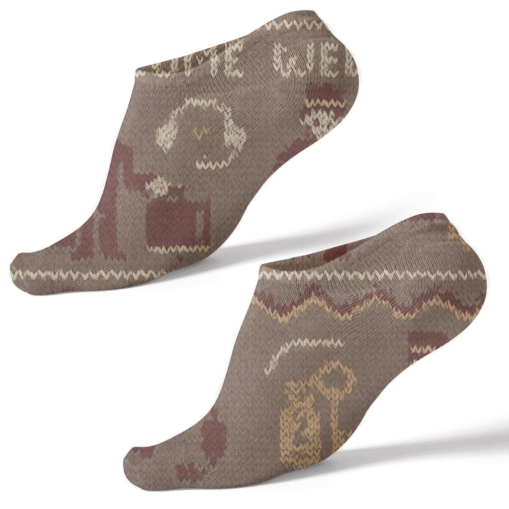 Knitted Key Card Weave With Hotel Receptionist Charm comfortable cotton ankle socks