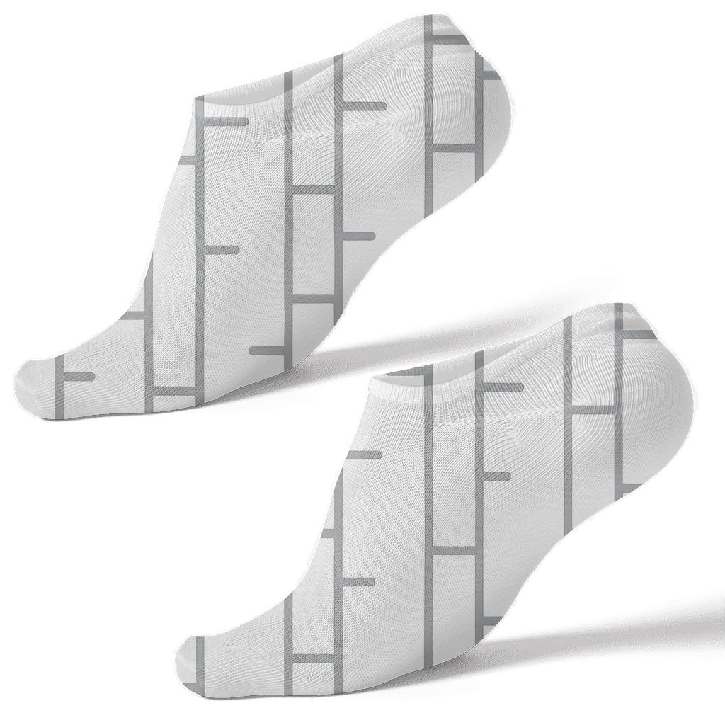 Fine Ladder Drift Lines custom ankle socks
