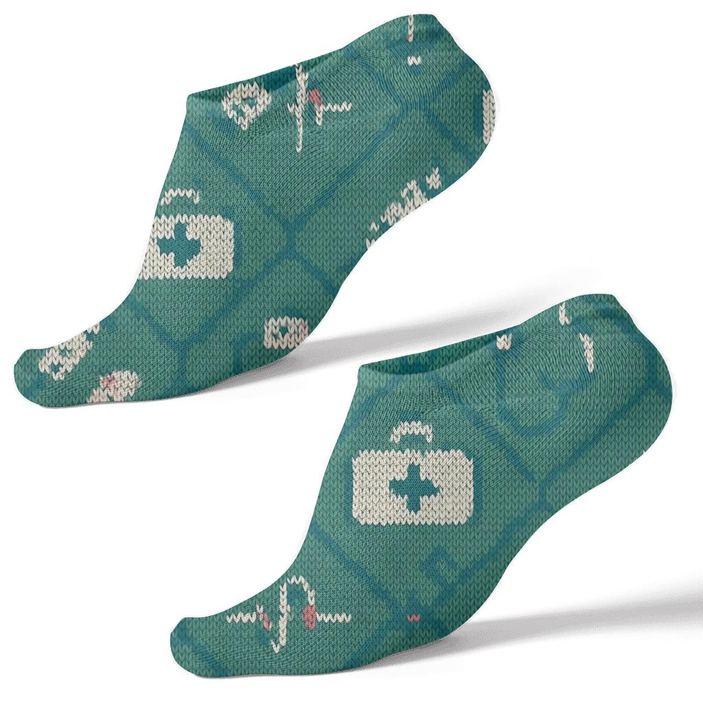Knitted Doctor Toolkit Lattice trendy patterned ankle socks