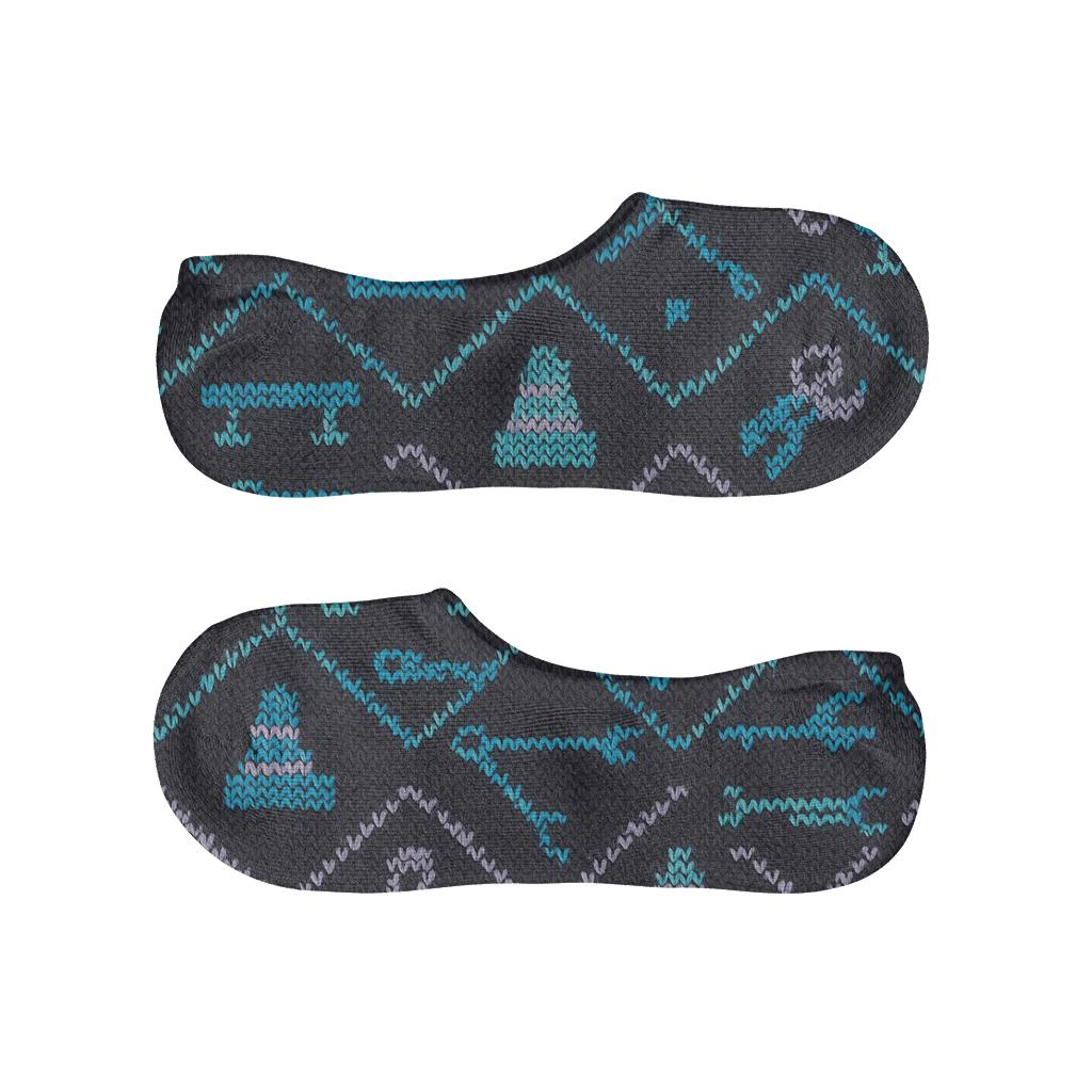 Occupational Therapist Knitted Balance Beam Chevron anti-slip no-show socks