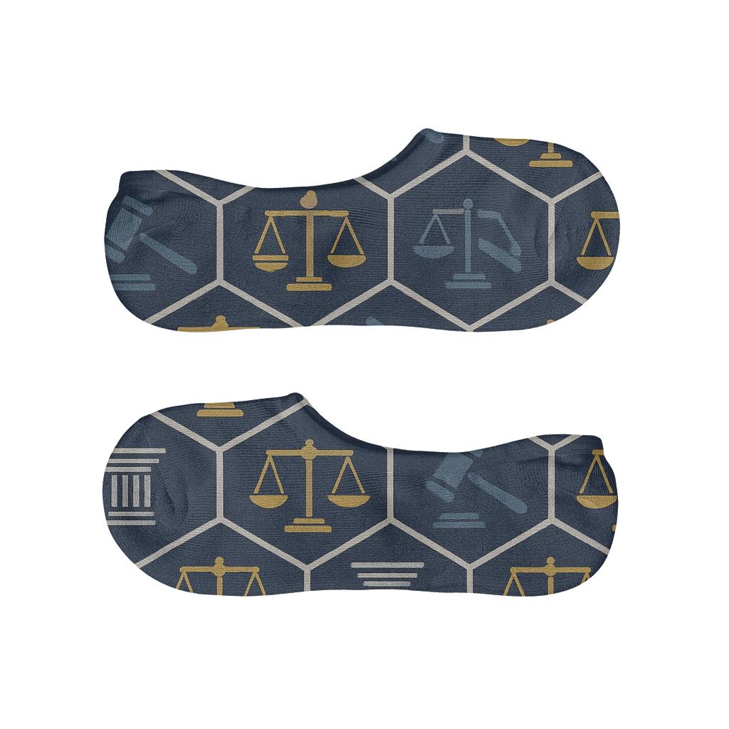 Courtroom Lattice For The Lawyer comfortable low-cut socks