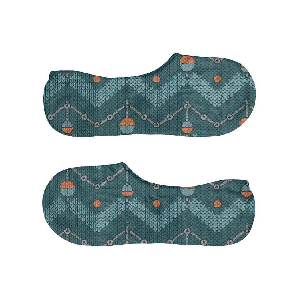 Fisher Knitted Ripple Chevron comfortable invisible socks