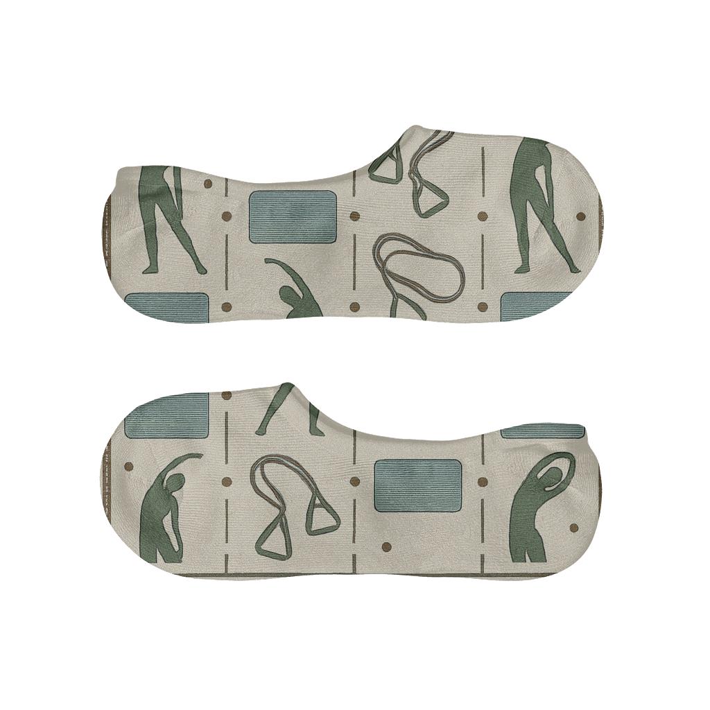 Botanical Therapy Tools For Physical Therapist breathable seamless no-show sockscustom no-show socks