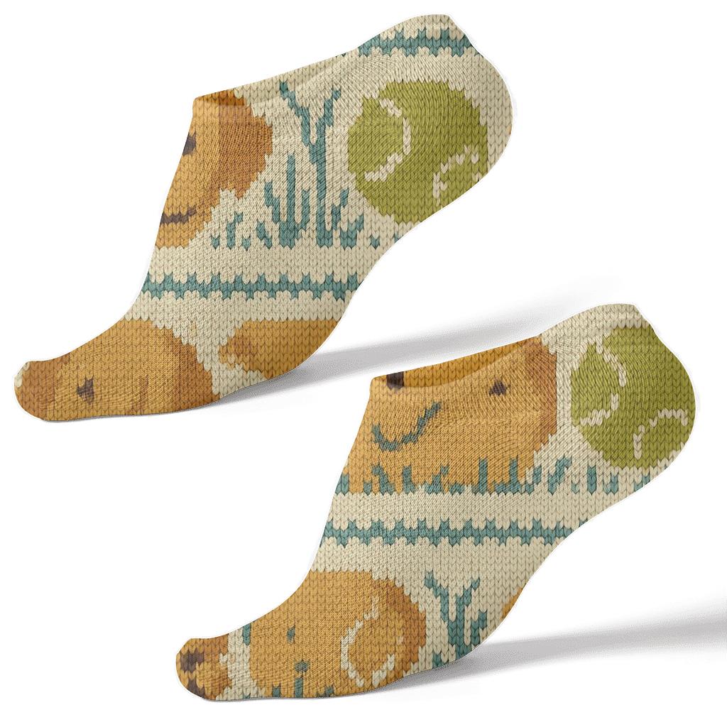 Knitted Park Bands With Labrador Retriever Motif premium sports ankle socks