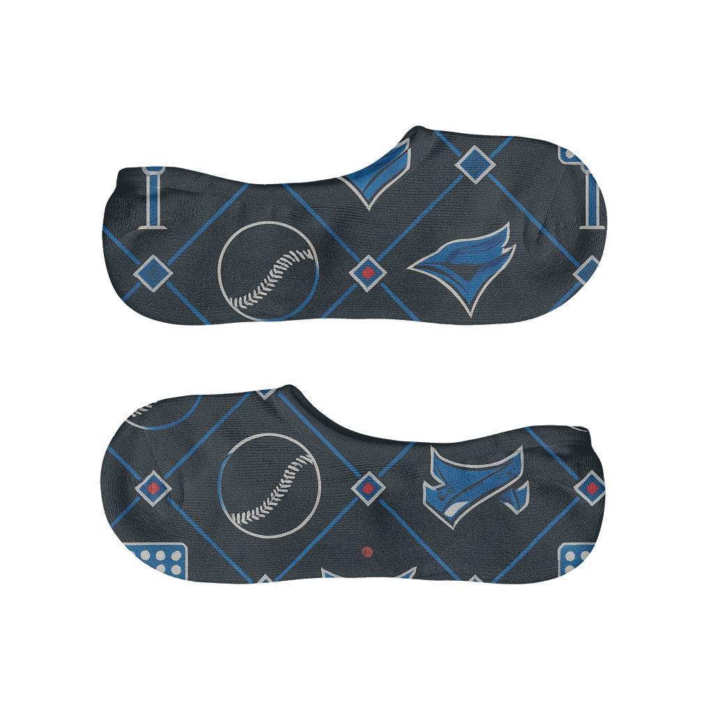 Stadium Light Lattice For Blue Jays breathable no-show socks