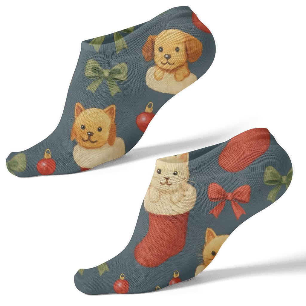 Cozy Holiday Pet Stocking Scatter personalized ankle socks