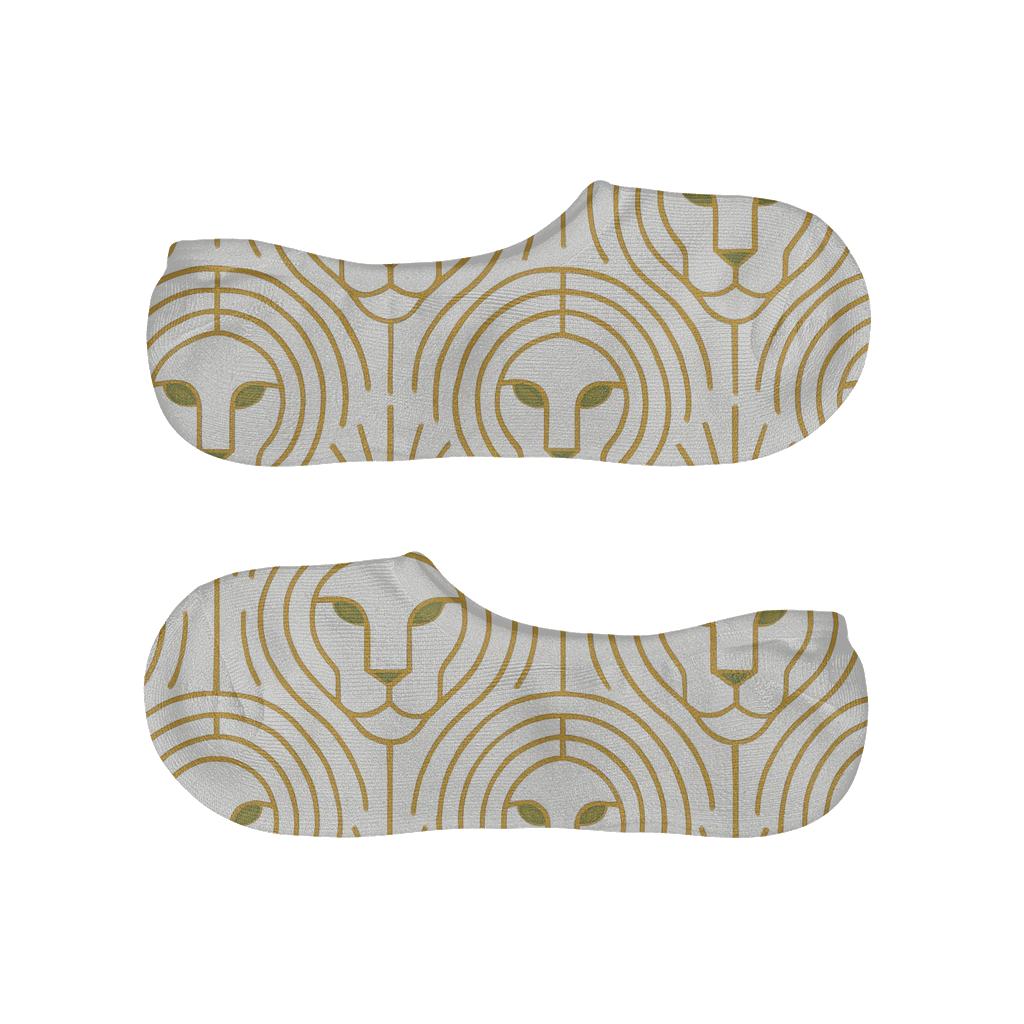 Minimalist Mane Geometry, Royal Lion low cut no-show socks