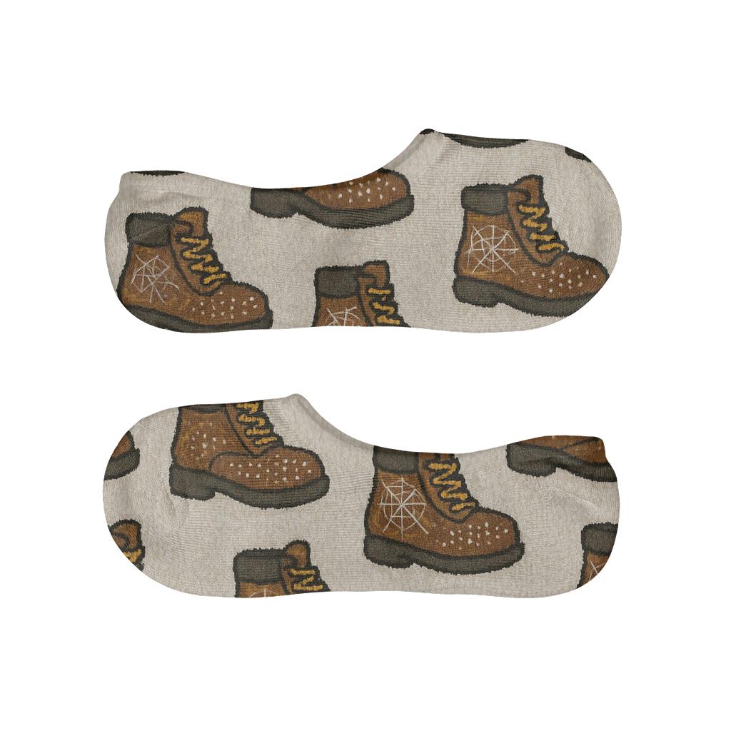 Knitted Web Illusion With Spider Boots Parade trendy no-show sock styles