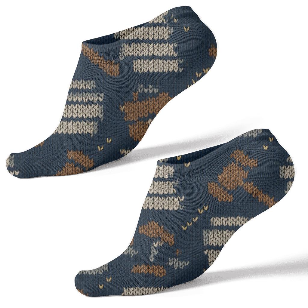 Paralegal Knitted Briefcase And Gavel Wave unique graphic ankle socks