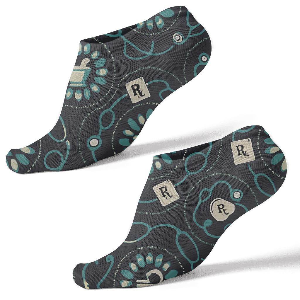 Mortar And Pestle Mandala For Every Pharmacist premium sports ankle socks