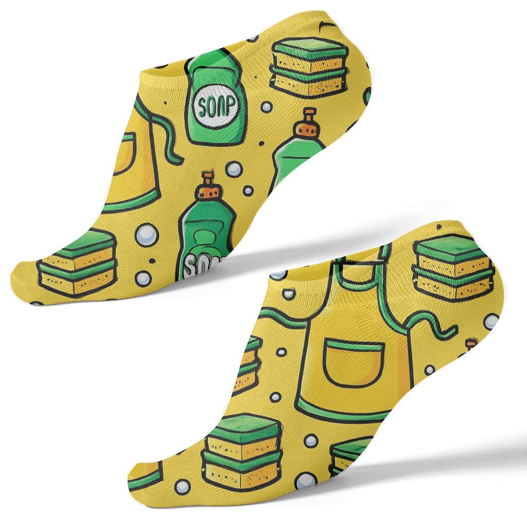 Apron Parade With Housekeeper Rhythm soft everyday ankle socks