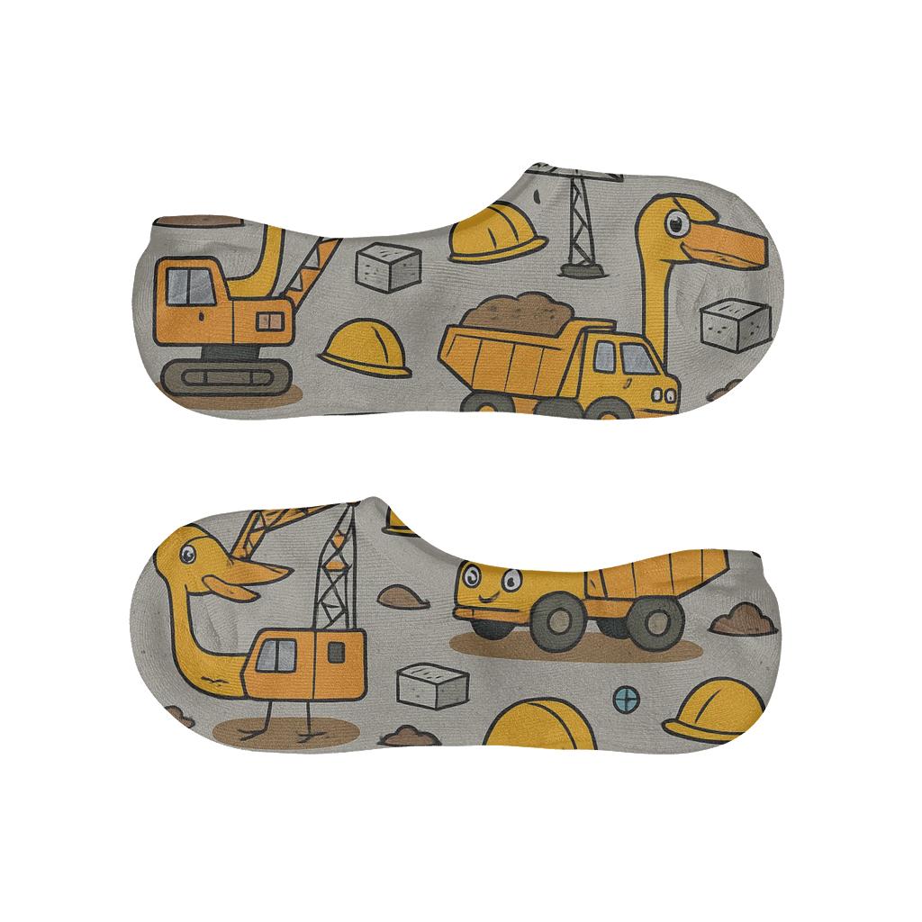 Civil Engineer Crane Parade Tessellation breathable no-show socks