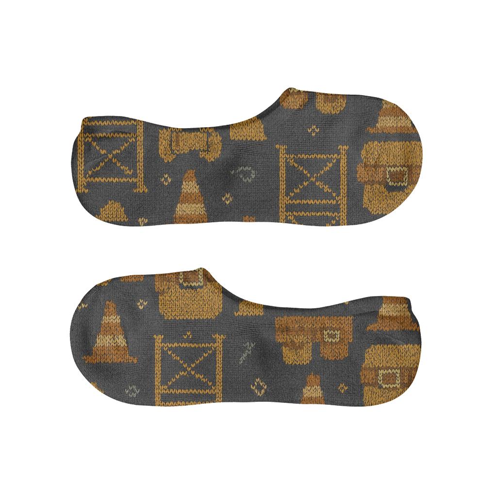 Scaffold Stripe Weave, Construction Worker Edition comfortable low-cut socks