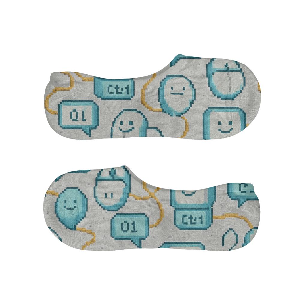 Pixel Party It Support Specialist Cable Scatter unique hidden socks