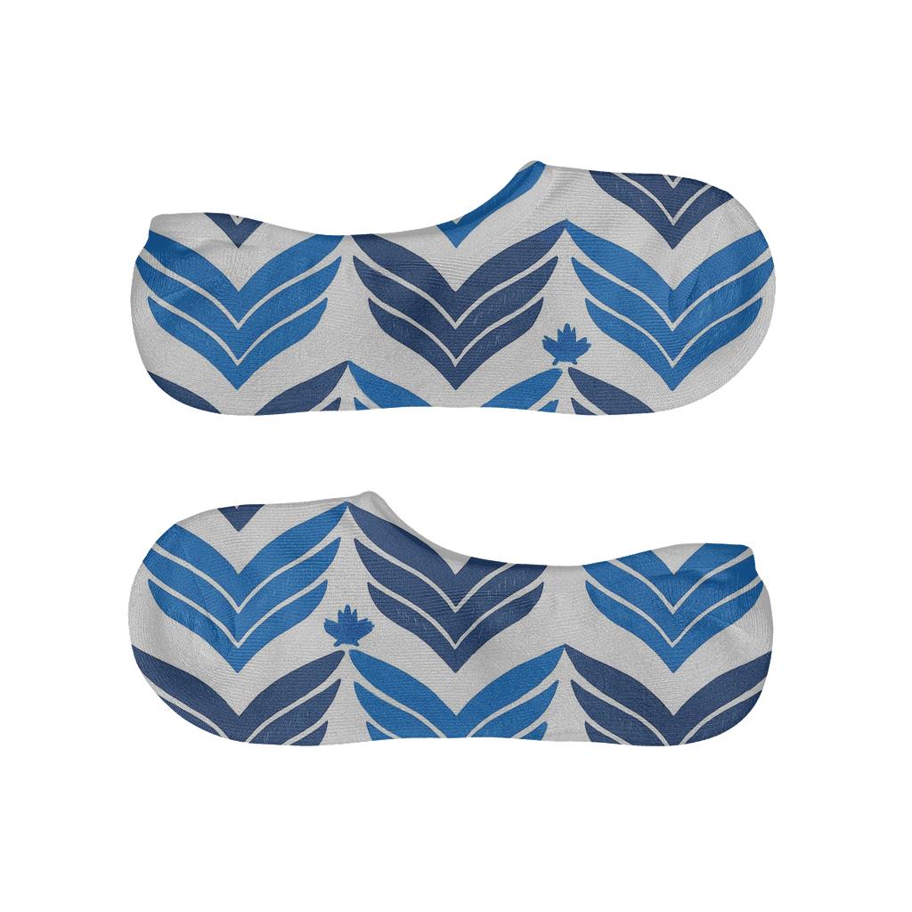 Blue Jays Feather Chevron Field breathable no-show socks