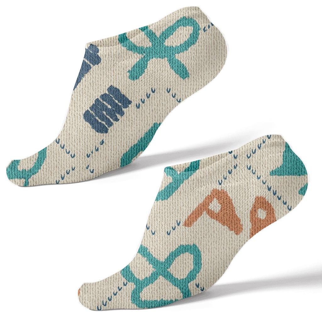 Knitted Rhythm Occupational Therapist Tool Lattice soft everyday ankle socks