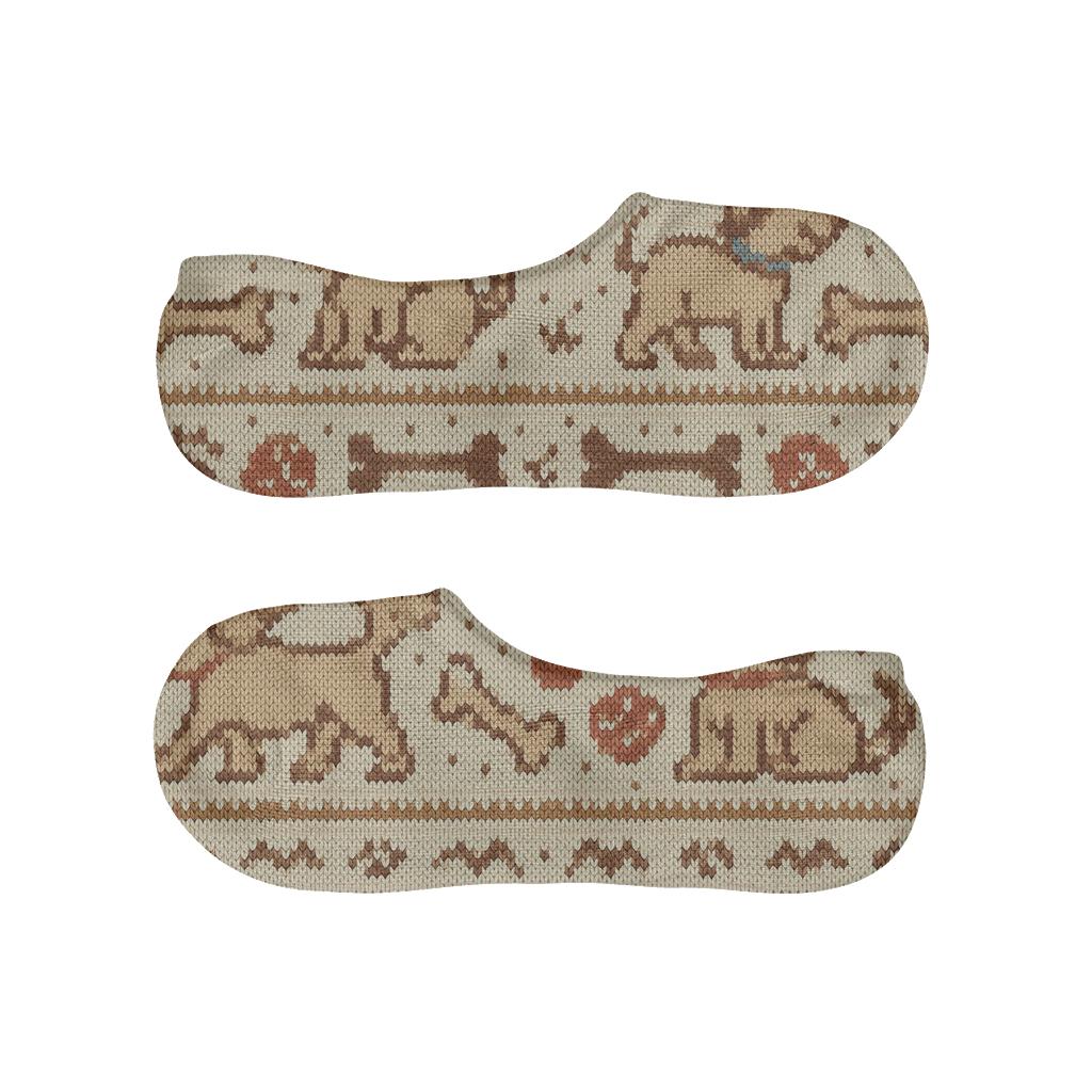 Knitted Dog Park Party Fair Isle Bands personalized invisible socks