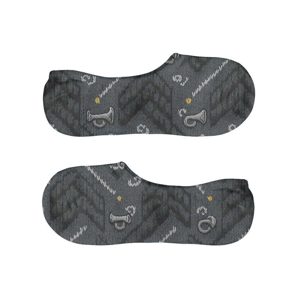 Truck Driver Tire Chevron Knit On Slate Road trendy no-show sock styles