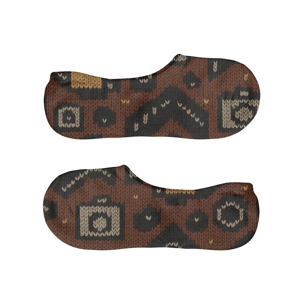 Photographer-Grade Film Roll Chevron personalized no-show socks
