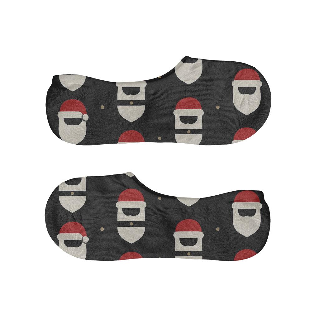 Santa Minimalist Face Lattice anti-slip no-show socks