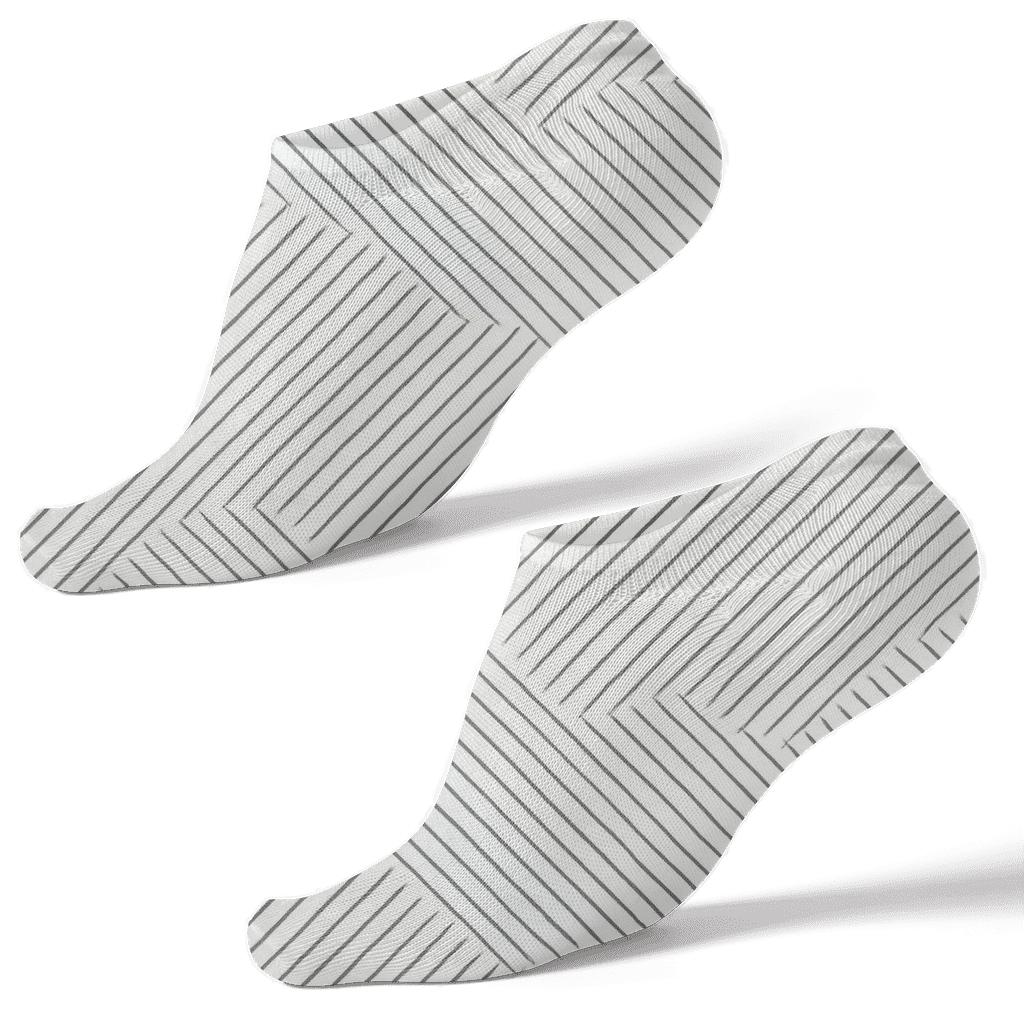 Moire Calm Bands unique graphic ankle socks