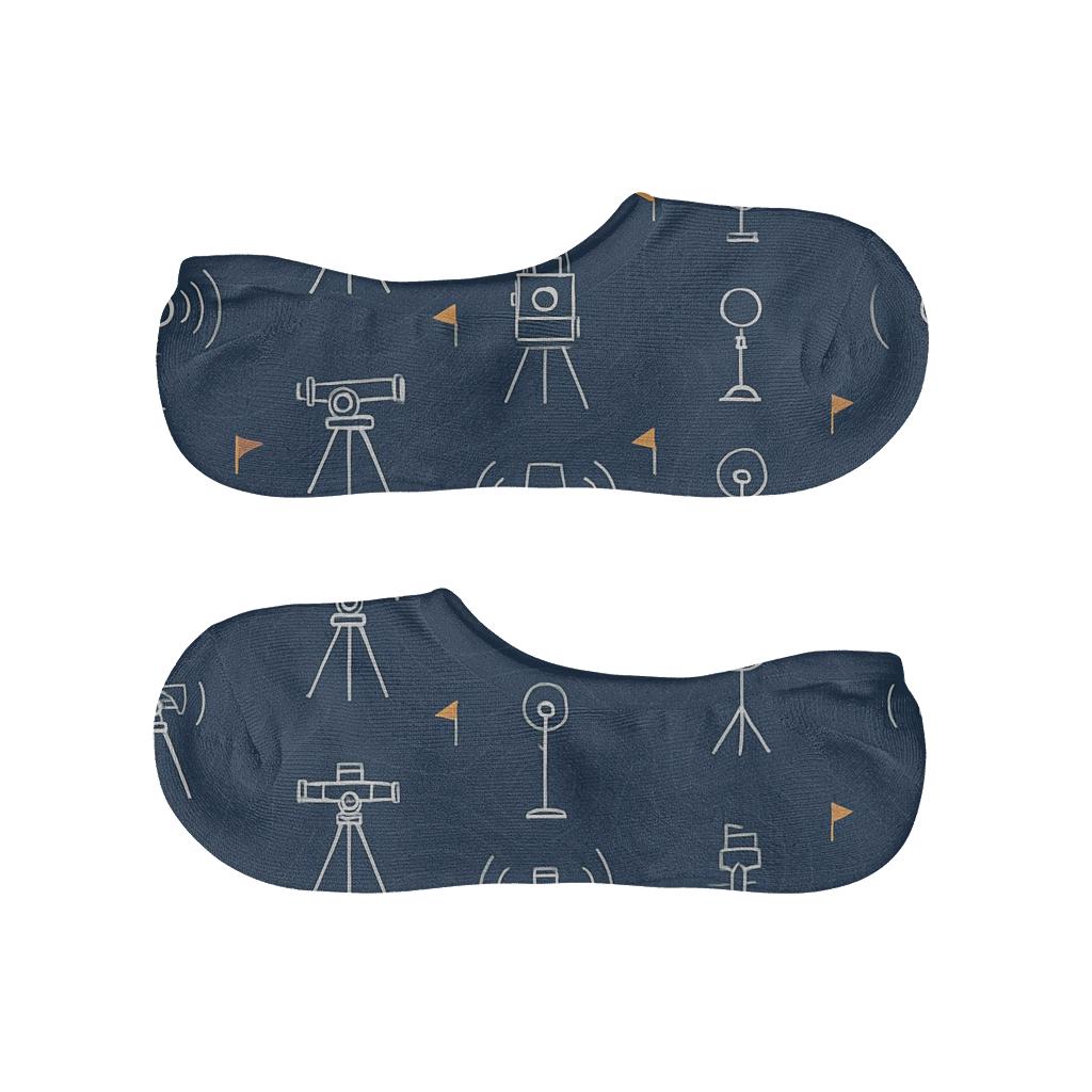 Blueprint Rhythm For The Surveyor soft cotton no-show socks