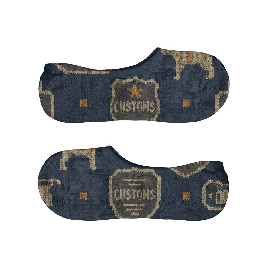 Customs Officer Badge Grid In Navy trendy no-show sock styles