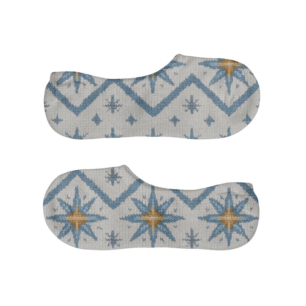 Knitted Star Of Bethlehem Chevron Garland comfortable invisible socks