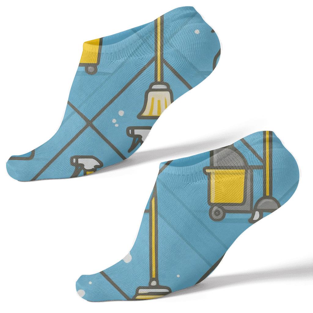 Cleaning Cart Constellations For Custodian Chic custom ankle socks