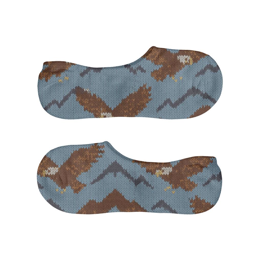 Knit Illusion Mountain Bands With Eagle Motifs unique hidden socks