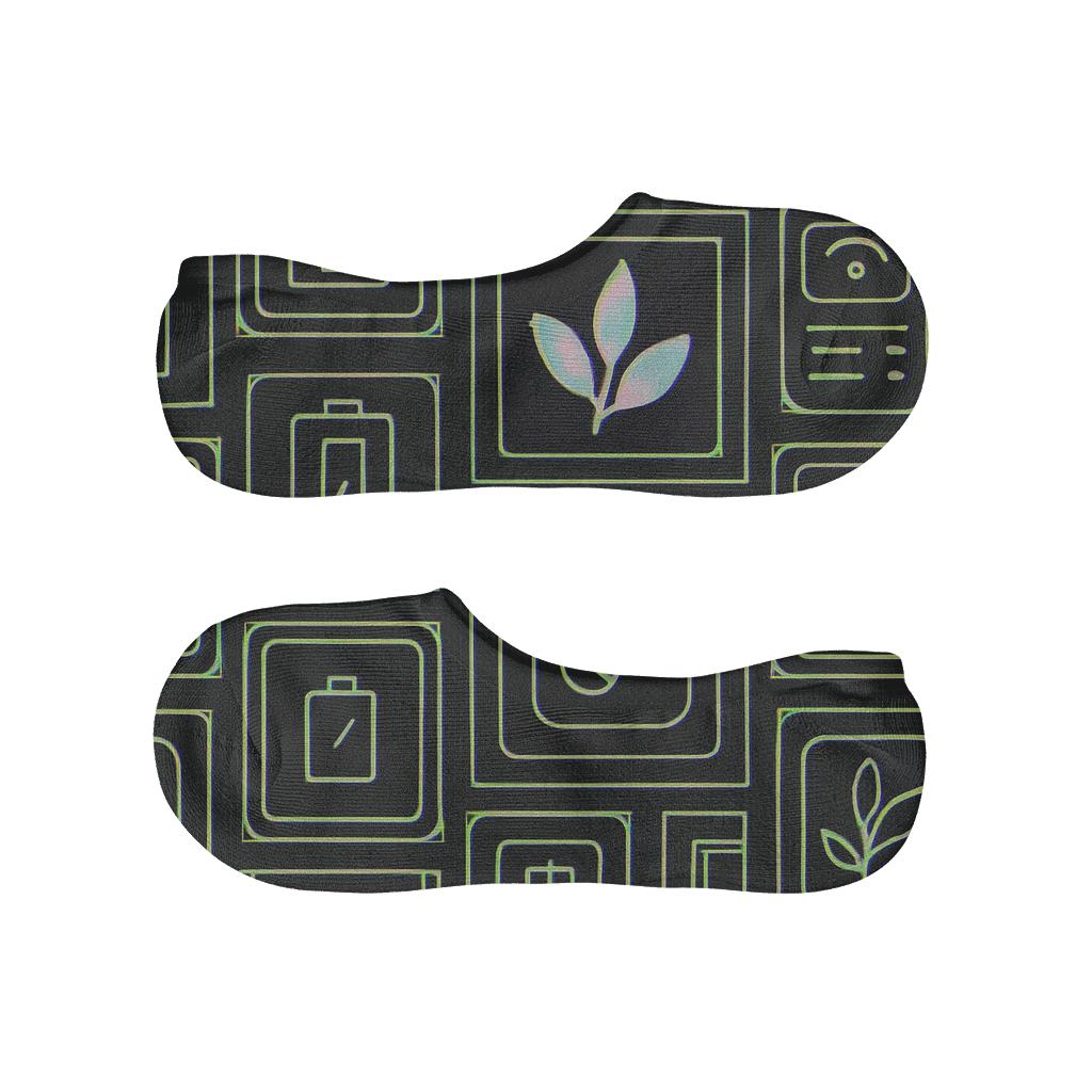 Holo Flora Circuit Weave In 2025 trendy no-show sock styles
