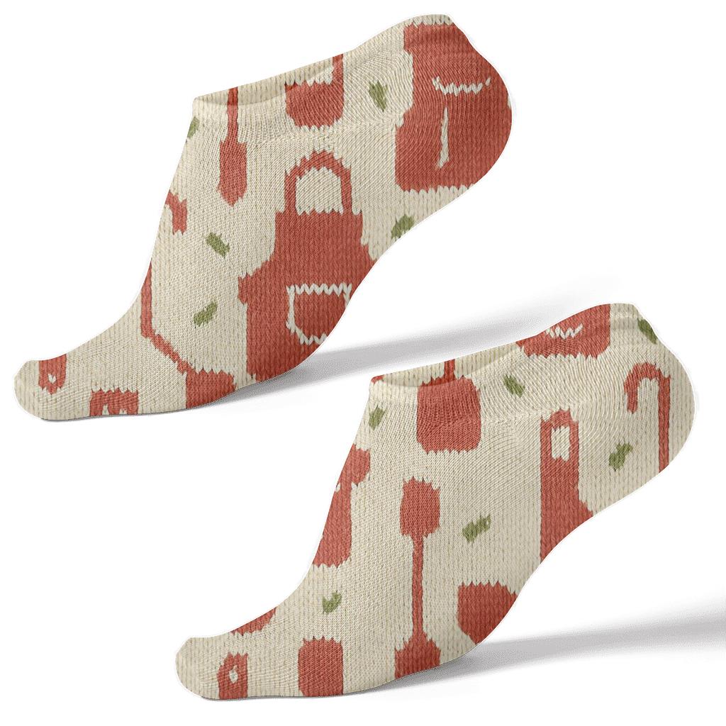 Apron Parade With Cook Motifs unique graphic ankle socks