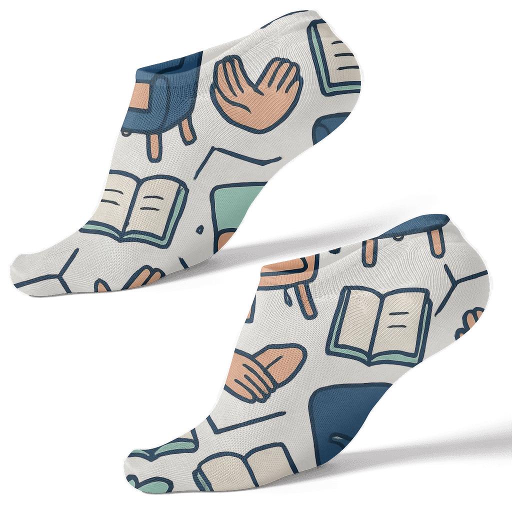 Therapy Chair Tessellation, Counselor Edition comfortable cotton ankle socks