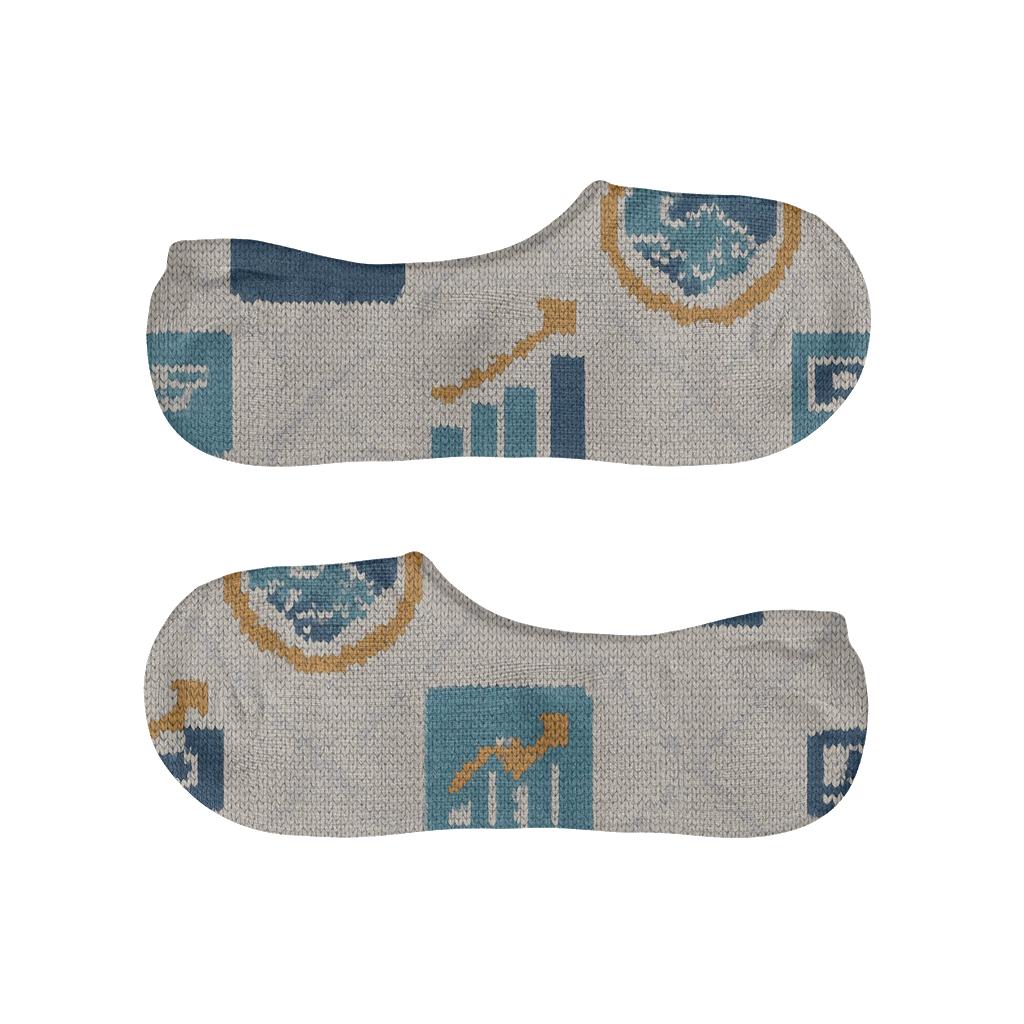 Deal Rhythm In Salesperson Knit Illusion low cut no-show socks