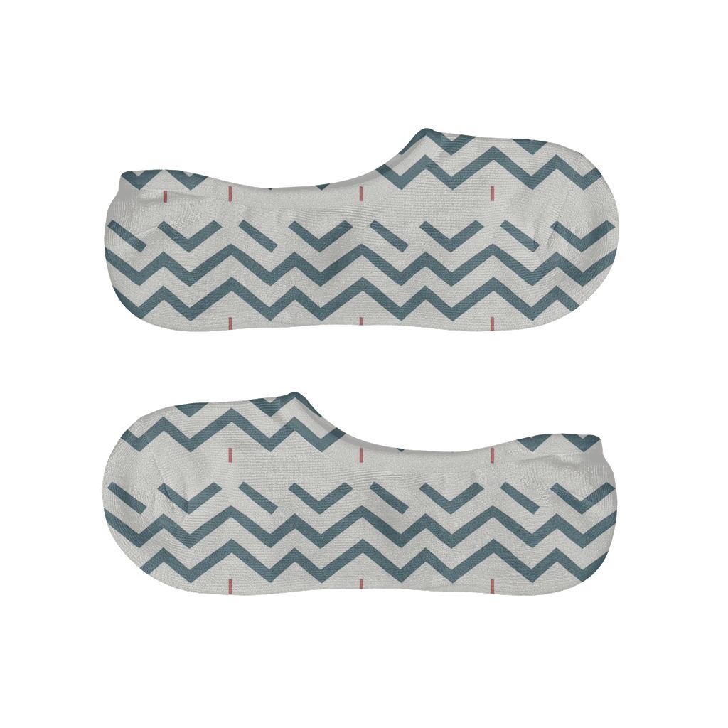 Soft Chevron Micro March soft cotton no-show socks